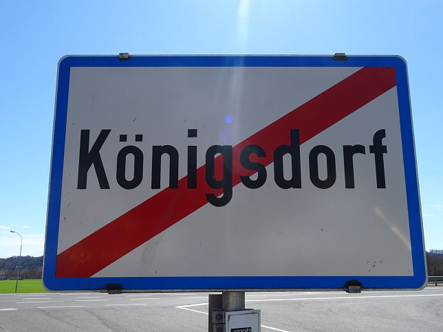 Knigsdorf, Ortstafel