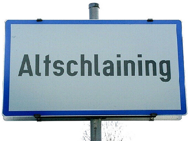 Altschlaining, Ortstafel