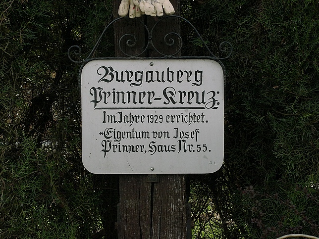 Burgauberg, Prinner-Kreuz