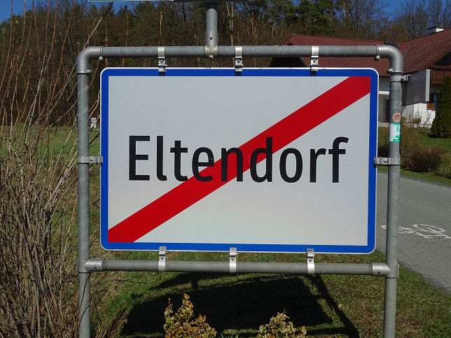 Eltendorf, Ortstafel