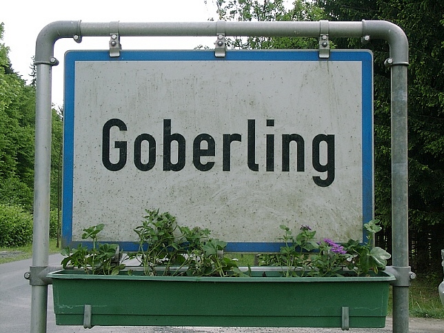 Goberling, Ortstafel
