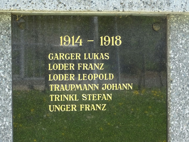 Heiligenbrunn, Kriegerdenkmal