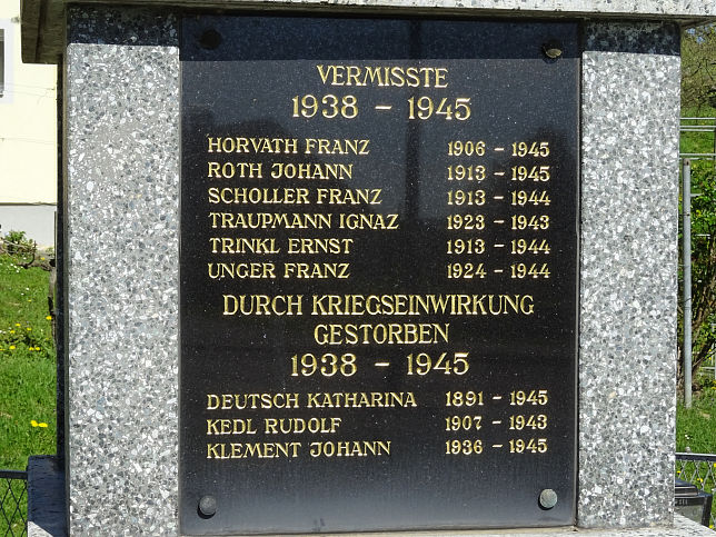Heiligenbrunn, Kriegerdenkmal