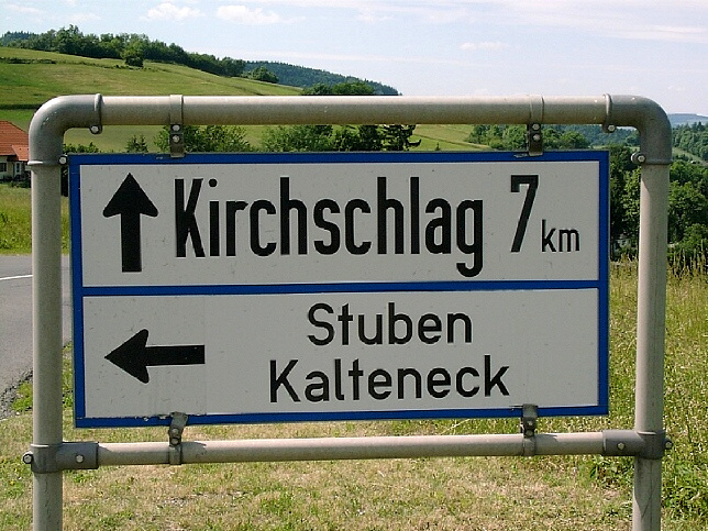 Kalteneck, Wegweiser