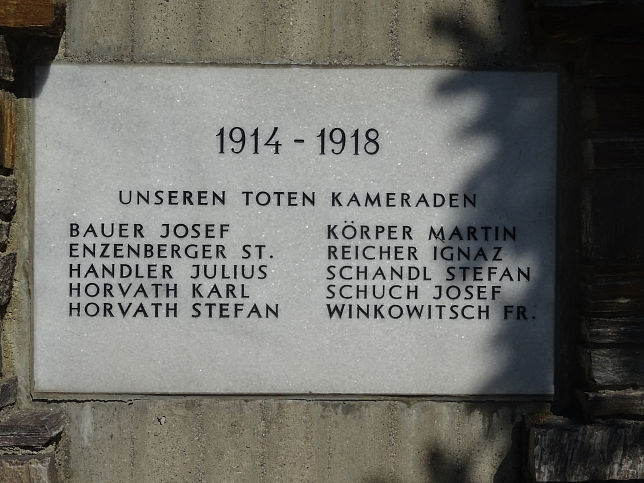 Kleinpetersdorf, Kriegerdenkmal