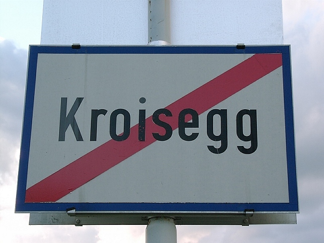Kroisegg, Ortstafel