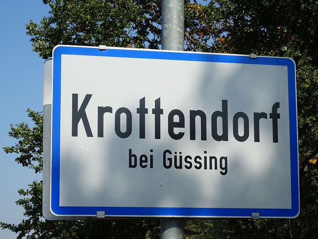 Krottendorf, Ortstafel