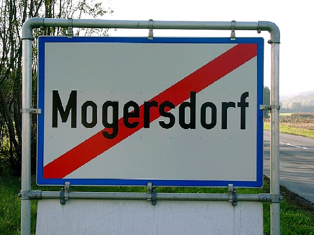 Mogersdorf, Ortstafel