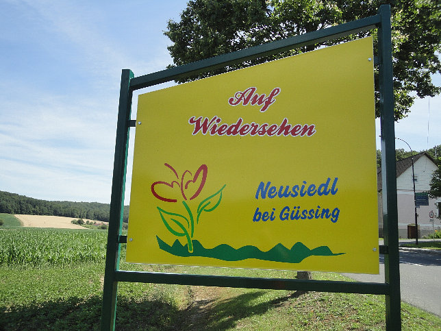 Neusiedl bei Gssing, Auf Wiedersehen