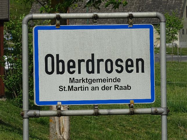 Oberdrosen, Ortstafel