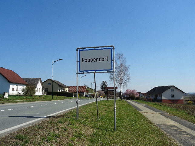 Poppendorf, Ortstafel