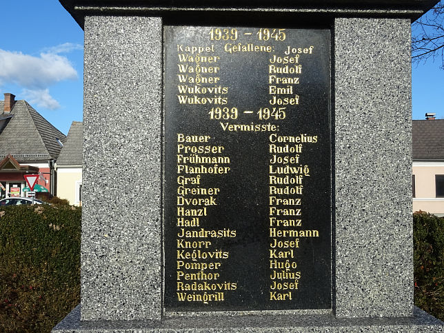 Rauchwart, Kriegerdenkmal