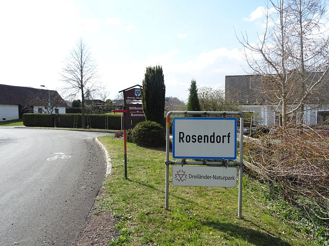 Rosendorf, Ortstafel