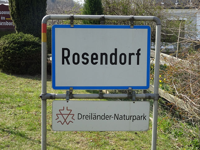 Rosendorf, Ortstafel