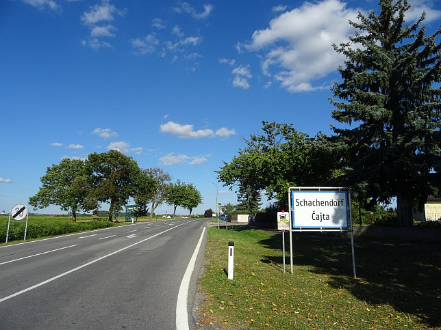 Schachendorf, Ortstafel