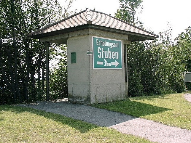 Stuben, Hinweistafel