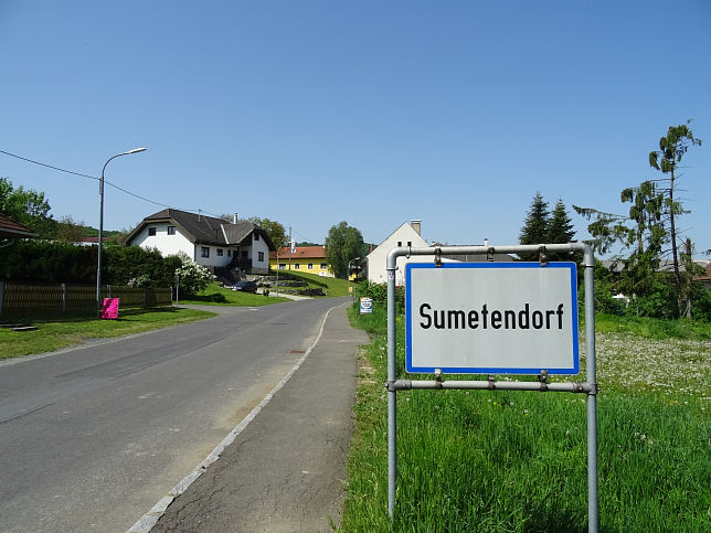 Sumetendorf, Ortstafel