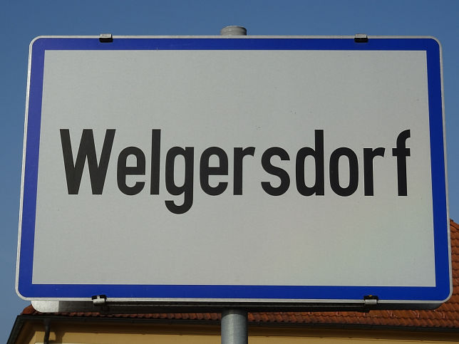 Welgersdorf, Ortstafel